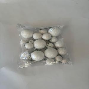 İnci Beyazı Küre Pasta Süsü Seti